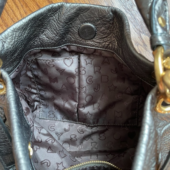 Limited Edition Marc by Marc Jacobs Metallic Grey Leather Classic Q Hillier Hobo - Picture 6 of 6